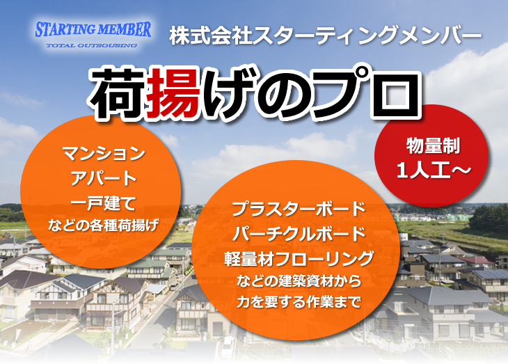 株式会社スターティングメンバー 荷揚げのプロ